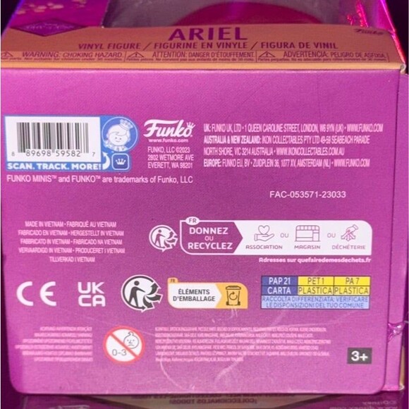 Funko: Ariel Funko Pop! Mini from Ultimate Disney Princess Celebration Series - Picture 7 of 7